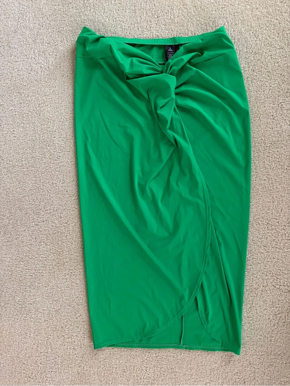 Alex Marie Emerald Green Twist-Front Swim Skirt - Picture 3 of 8